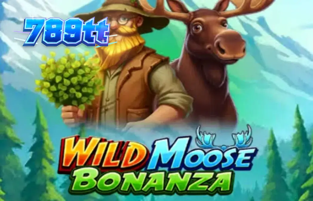 Tampilan visual slot Wild Moose Bonanza dengan latar belakang hutan dan simbol satwa liar